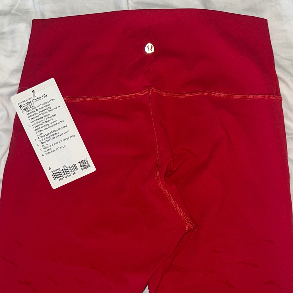 Lululemon Red Zebra print Leggings